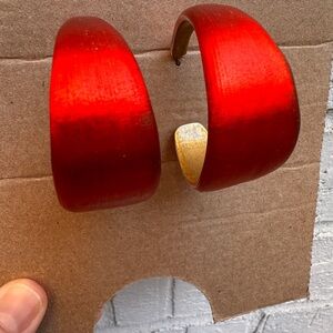 Alexis Bittar lucite hoops.